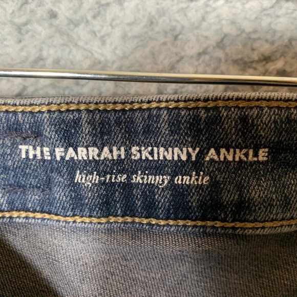 Adriano Goldschmied Jeans Womens 29R Blue The Farrah High Rise Skinny Jeans - Picture 8 of 10